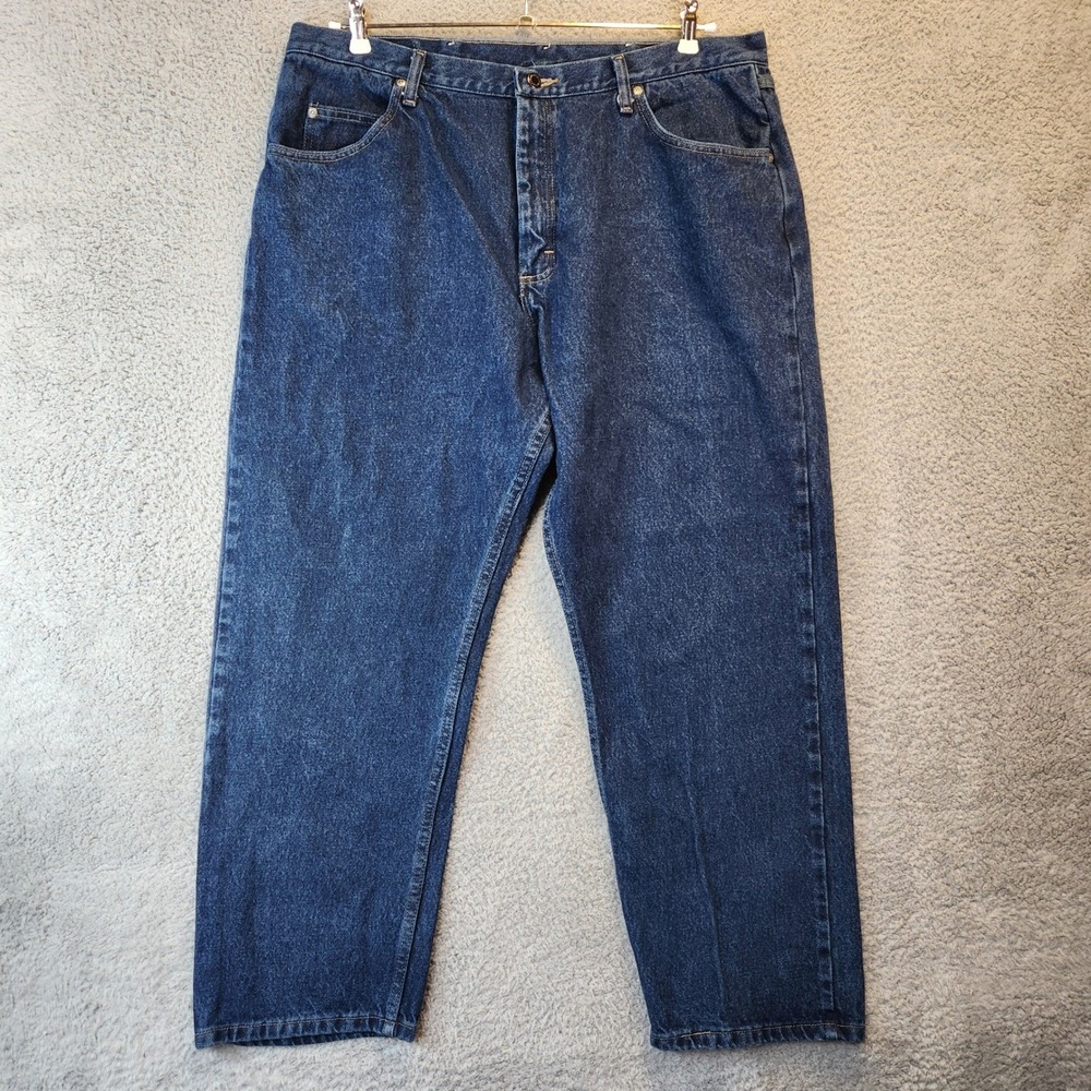 Wrangler Relaxed Fit Jeans Mens 40x29 (Fits 39x29) Medium Wash Straight‎ Leg